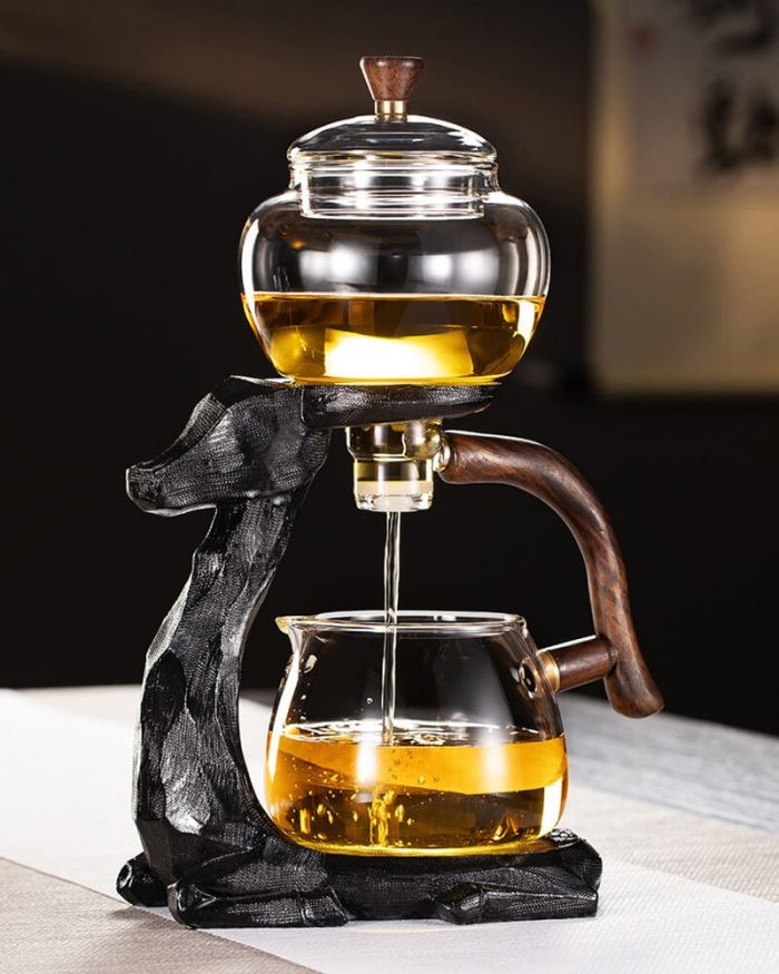 Black Deer Glass Teapot Heat-resistant Glass Infuser Set