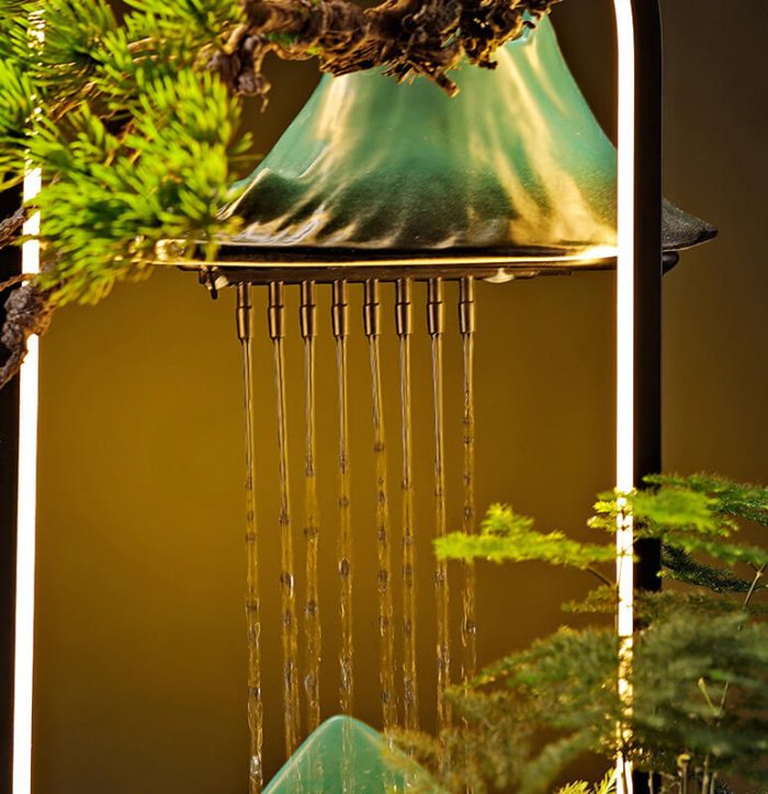 Lucky & Wealth Waterfall Fountain Decoration with Atomiser - Image 5